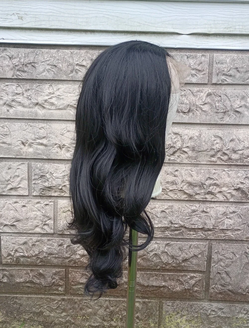 Black Lace Front Long Wavy Women's Wig